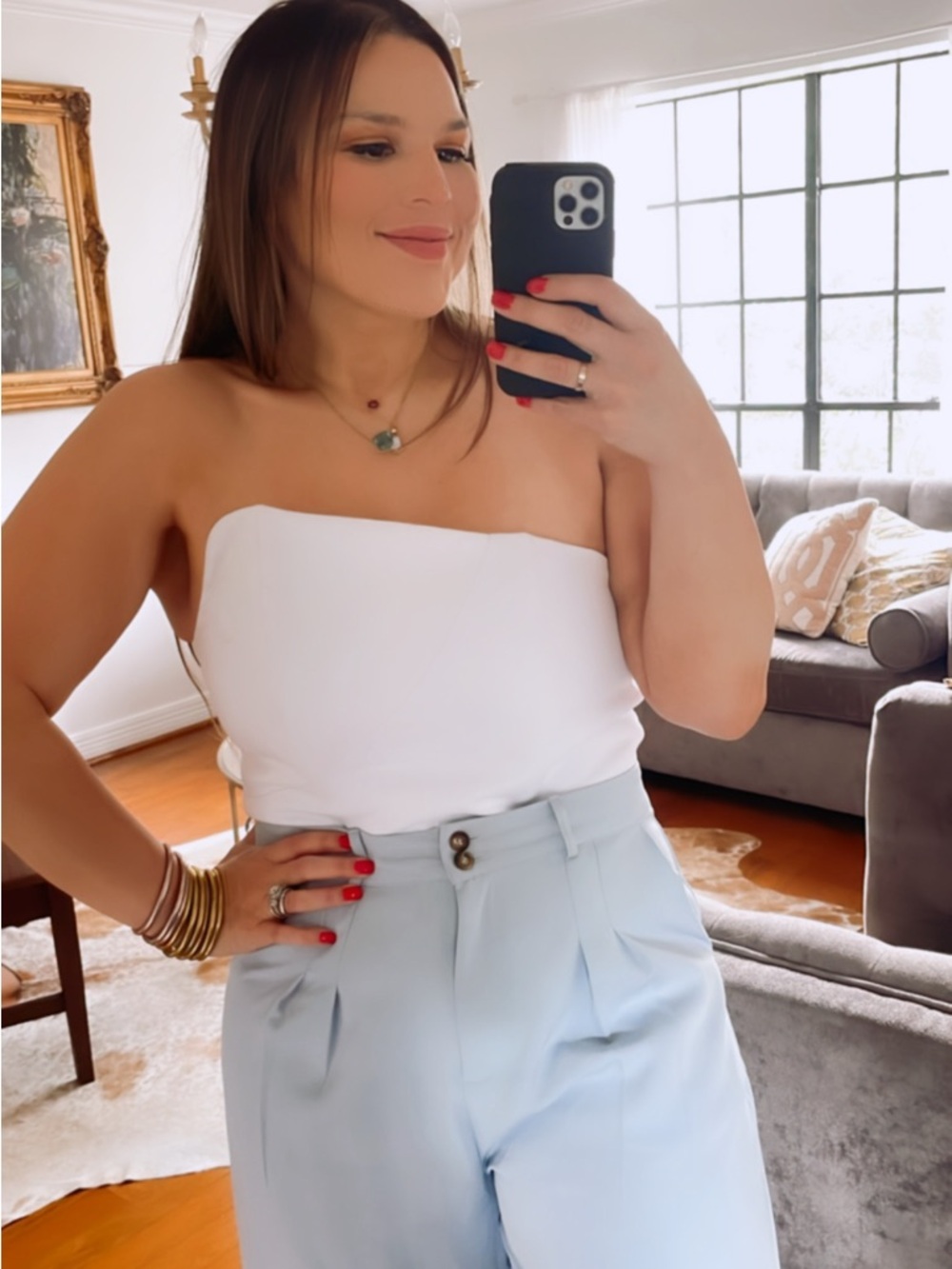 Women's Strapless White Tube Top - Classic Summer Staple